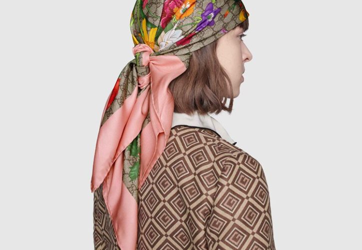 Stunning Flora Print Silk Scarf Brings Elegance to Every Outfit