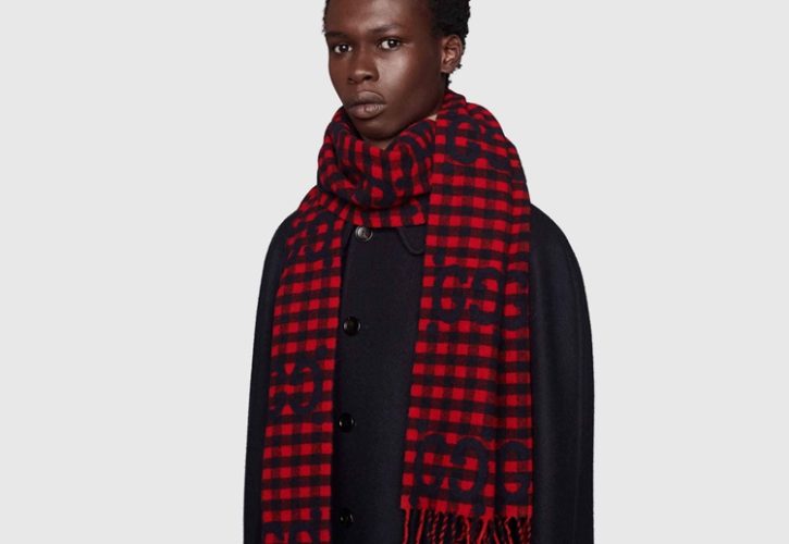 Luxurious GG Jacquard Wool Scarf Elevates Winter Fashion Trends