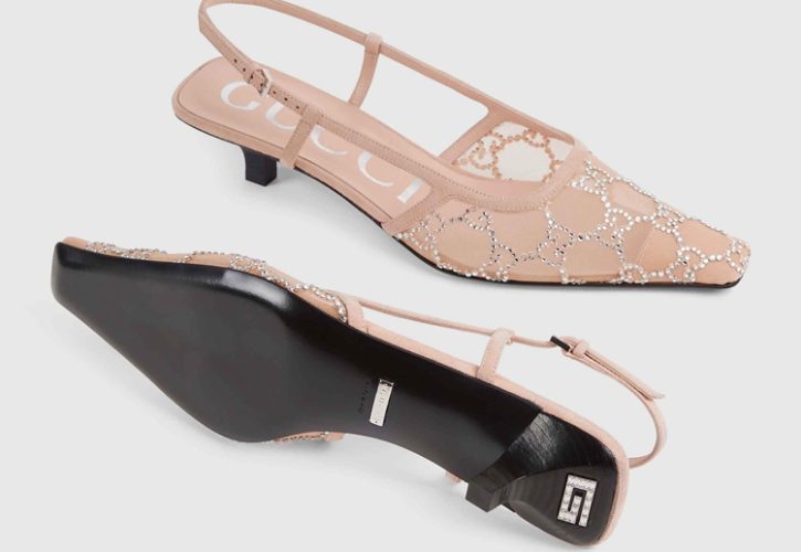 Stylish GG Slingback Pumps Redefine Footwear Fashion in the Heart of Milan