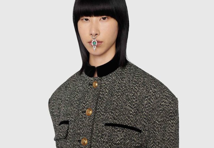 Interlocking G Crystal Nose Ring Redefines Fashion Trends at Recent Fashion Events