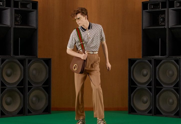 Geometric G Motif Cotton Polo Shirt Redefines Casual Chic for Fashion Enthusiasts